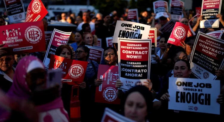 Las Vegas se prepara para un paro laboral