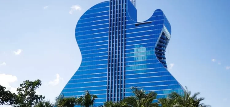 Las Vegas se presenta con un nuevo edificio con forma de Guitarra