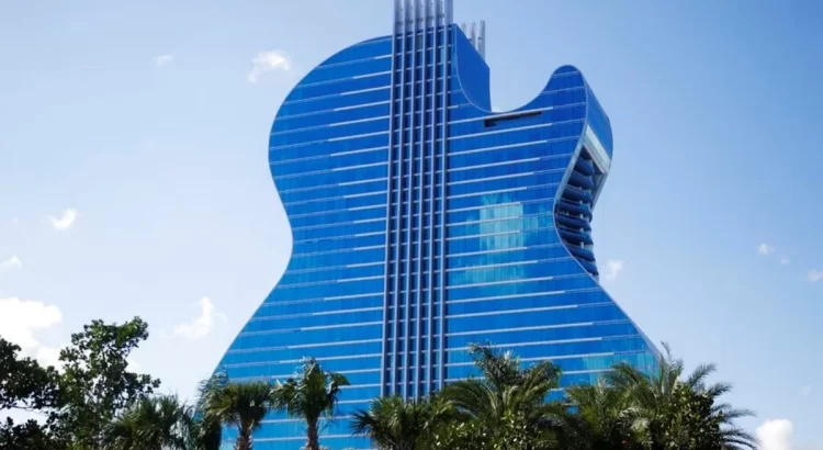 Las Vegas se presenta con un nuevo edificio con forma de Guitarra