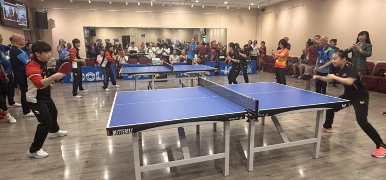 Atletas chinos y estadounidenses conmemoran el 54º aniversario de la “diplomacia del ping-pong” en Las Vegas