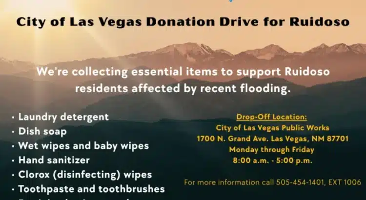 Las Vegas realiza una campaña de donación para Ruidoso