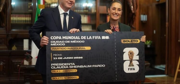 Gianni Infantino, presidente de la FIFA, visitó a Claudia Sheinbaum
