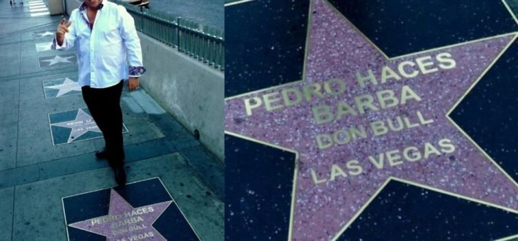 Pedro Haces celebra su estrella en el Paseo de Las Vegas