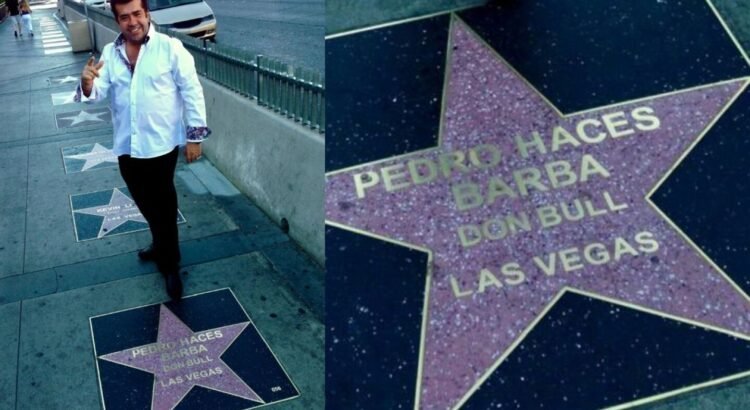 Pedro Haces celebra su estrella en el Paseo de Las Vegas