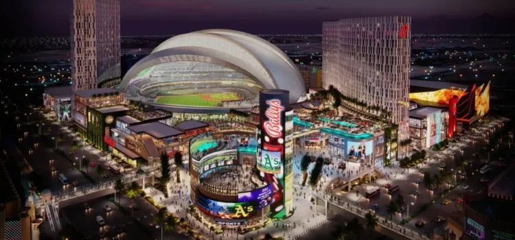 Plan para 2029 para un complejo turístico que rodea el estadio de los A’s